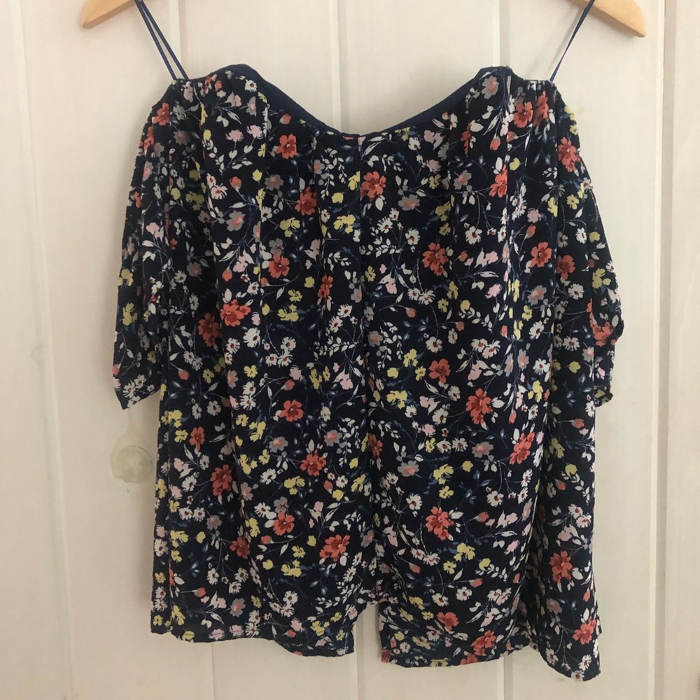 Off the shoulder flower top